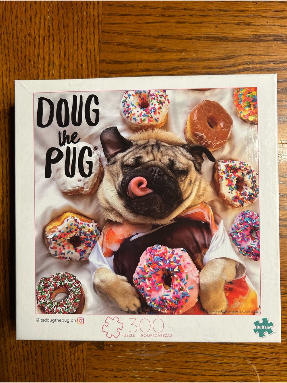Doug the Pug Donut Puzzle - 300 pieces